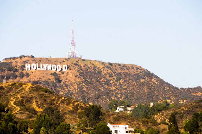 MS-20091115-00368 Letreiro de Hollywood (Hollywood Sign). Fica localizado no Mount Lee e foi criado em 1921.